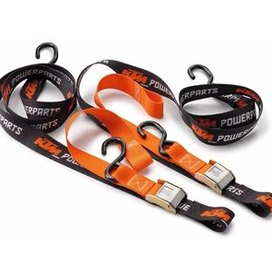 KTM PowerParts Orange and Black Tie-Down Straps